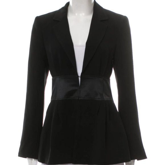 Cinq a Sept Lane Corset Waist Blazer in Black, GUC - Picture 4 of 7